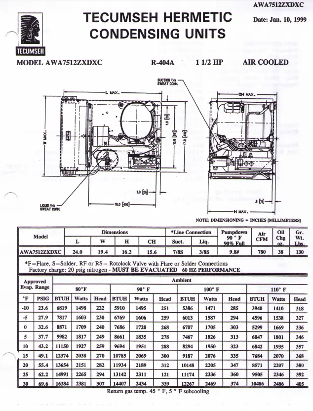Tecumseh AWA7512ZXDXC-2B3217-9